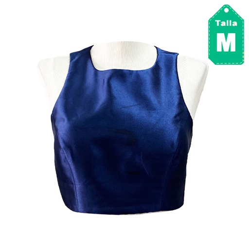 [3776] Crop Top Xscape Azul Marino- M