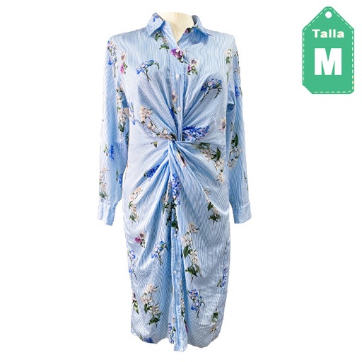 [3779] Vestido Zara Floral- M