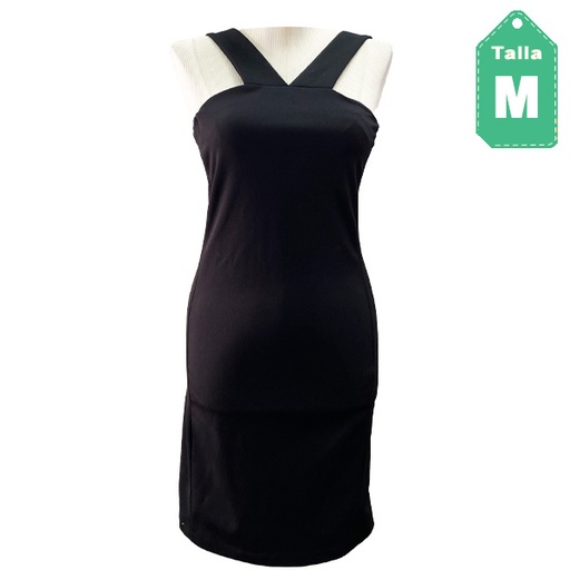 [3772] Vestido Zara Negro- M