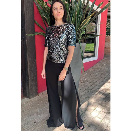 [3808] Blusa HyM Lentejuelas- XS