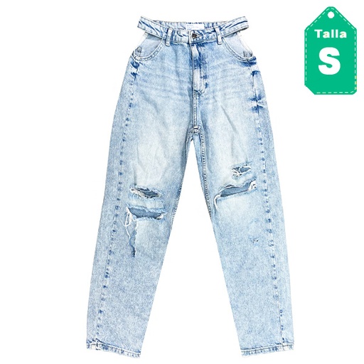 [3811] Jeans Bershka Denim Claro- S