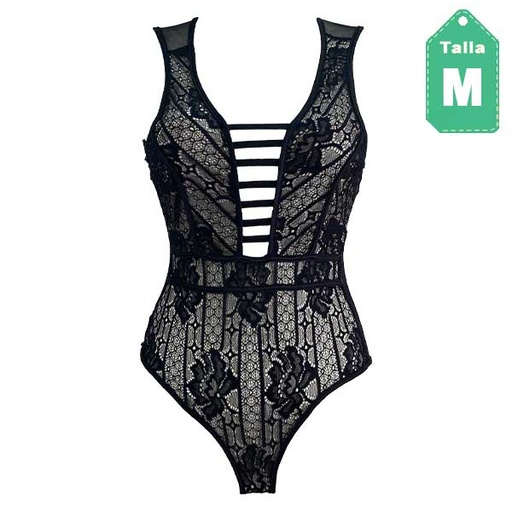 [3821] Body Haute Monde Negro y Nude- M