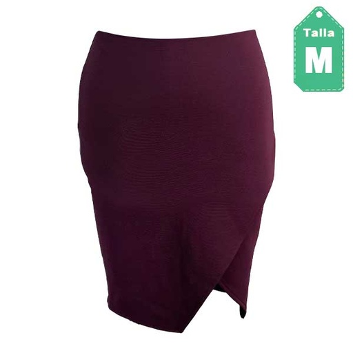 [3822] Falda Bershka Uva- M