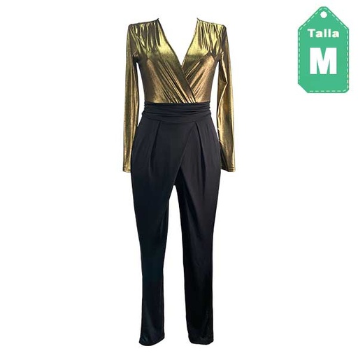 [3827] Jumper DO&BE Negro y Dorado- M