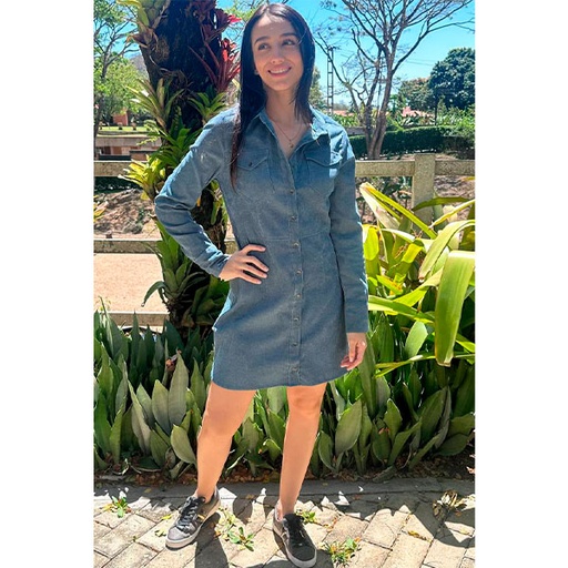 [3835] Vestido HYFVE Azul- S