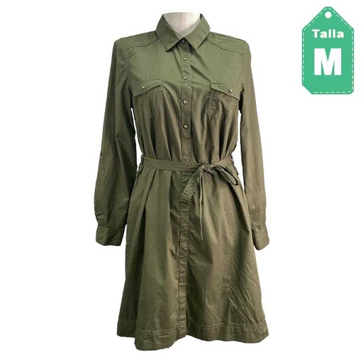 [3825] Vestido Sonoma Verde Oliva- M
