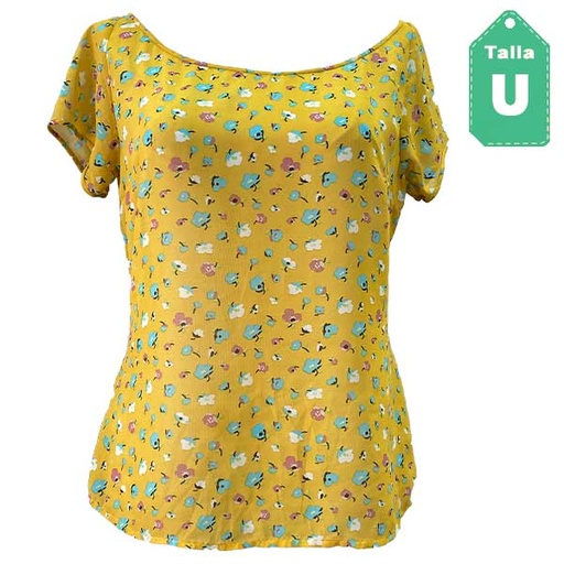 [3848] Blusa Floral- Unica