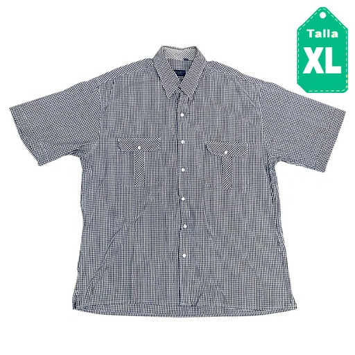 [3879] Camisa Hugo Biti Cuadros- XL