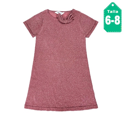 [3882] Vestido HyM Palo Rosa- 6/8