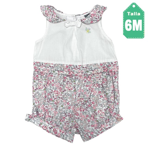 [3926] Enterizo Sergent Floral- 6M