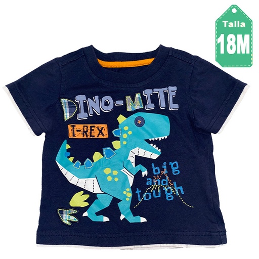 [3931] Franela Kids Azul Marino- 18M