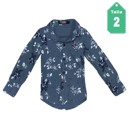 [3971] Camisa Pitbull Floral- 2