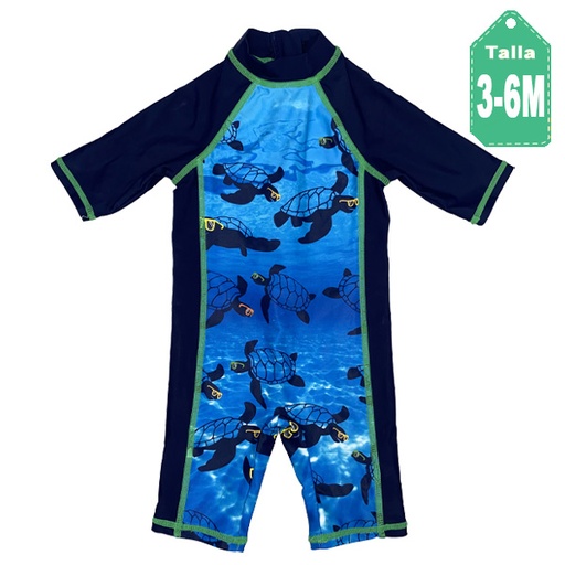 [3968] Traje de Baño Estampado- 3/6M