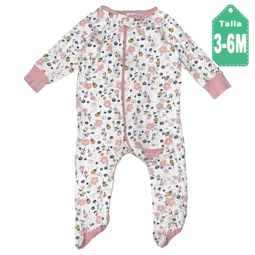 [4067] Mameluco Gerber Floral- 3/6M