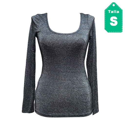 [4085] Blusa Tezenis Plateado- S