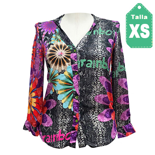 [4086] Camisa Desigual Estampado- XS