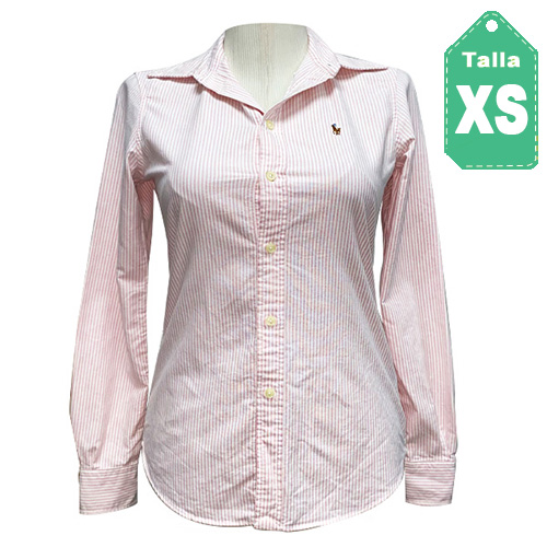 [4089] Camisa Ralph Lauren Rosa- XS