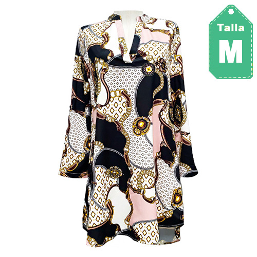 [4106] Vestido Shein Estampado- M