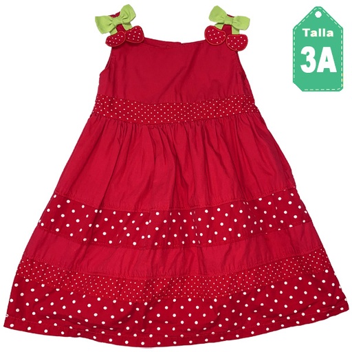 [4146] Vestido Gymboree Rojo- 3T