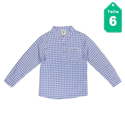 [4201] Camisa TRK Cuadros Azul- 6