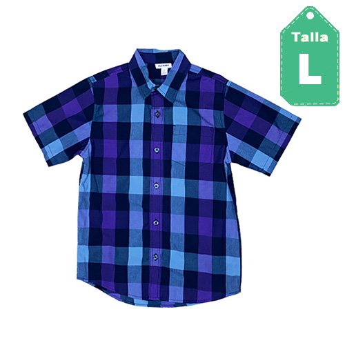 [4234] Camisa Old Navy Cuadros- L