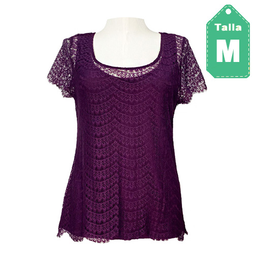 [4264] Blusa Ann Taylor Vino- M