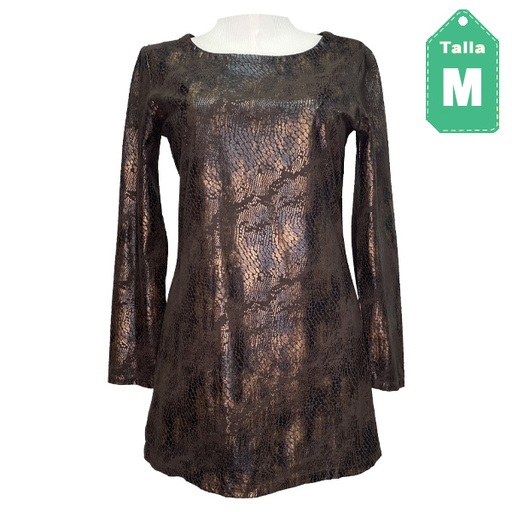 [4254] Vestido Custoline Animal Print- M