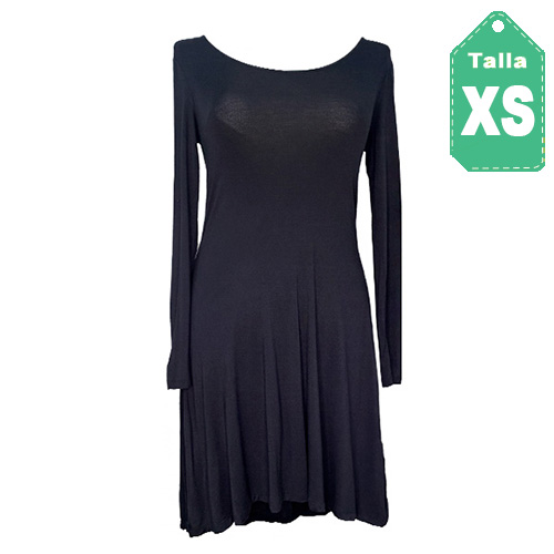 [4263] Vestido Daily Negro- XS
