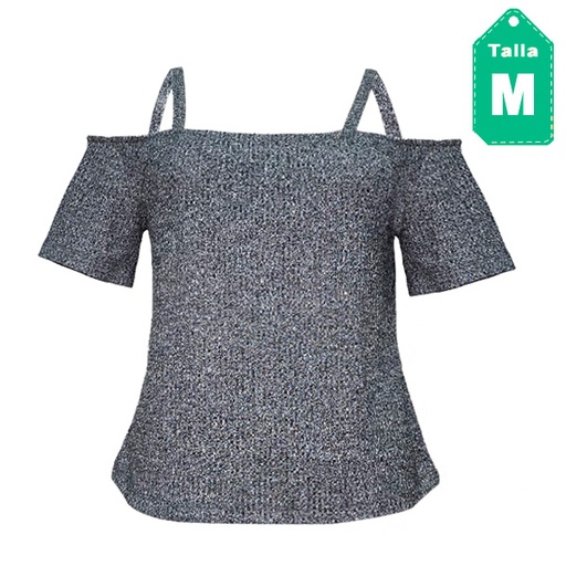 [3919] Blusa AB Colecciones Gris- M
