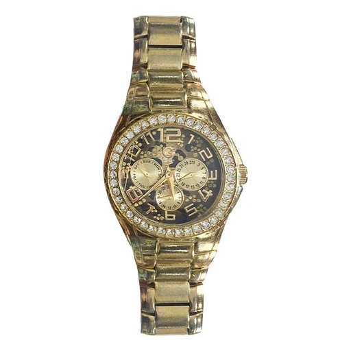 [3645] Reloj Guess Dorado y Plateado