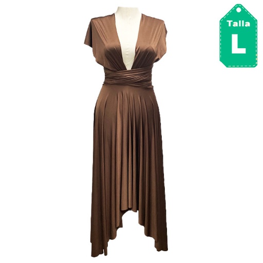 [4303] Vestido Marron- L