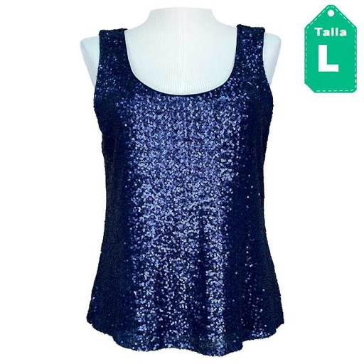 [4383] Blusa Ralph Lauren Azul Marino- L