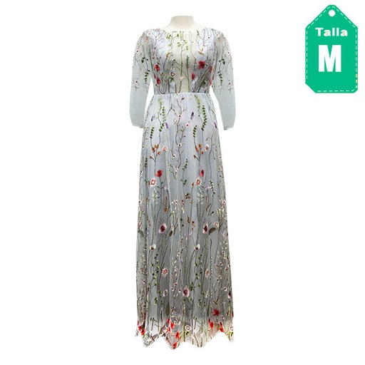 [4414] Vestido Wedding Floral- M