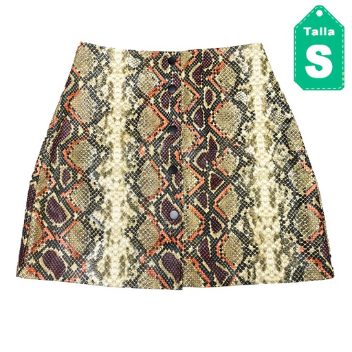 [4406] Falda Stradivarius Animal Prints- S