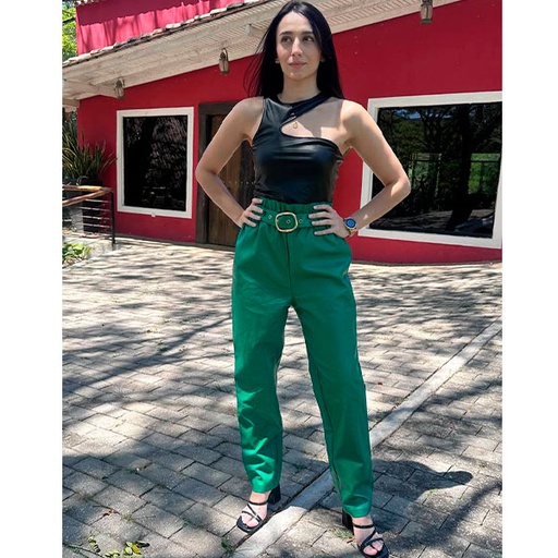 [4403] Pantalon Shein Verde Cesped- S