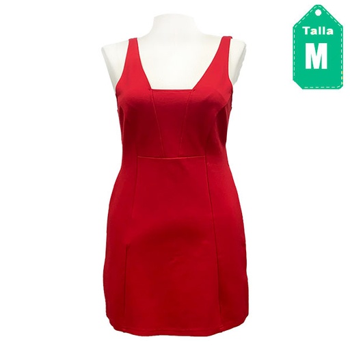 [4431] Vestido Jennifer Lopez Rojo- M