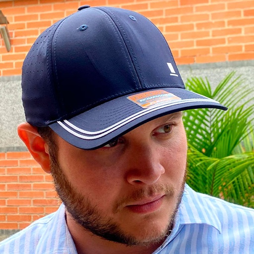 [4445] Gorra Cuadros Azul Marino