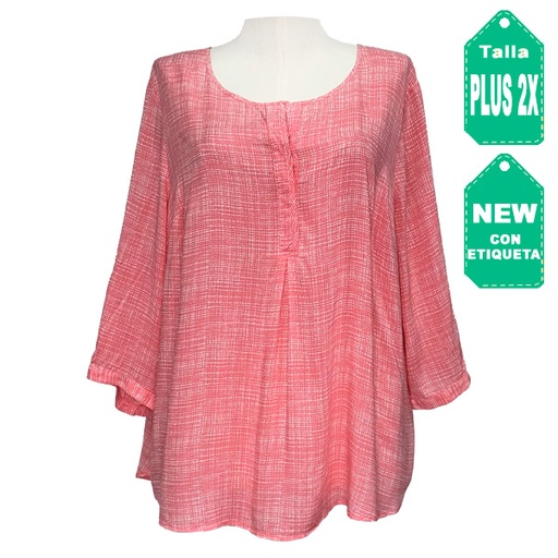 [4456] Blusa JCP Rosa- Plus Size