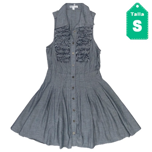 [4452] Vestido DO&BE Gris- S