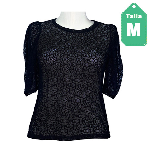 [4463] Blusa Zara Negro- M