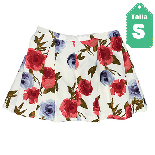 [4473] Falda Floral- S