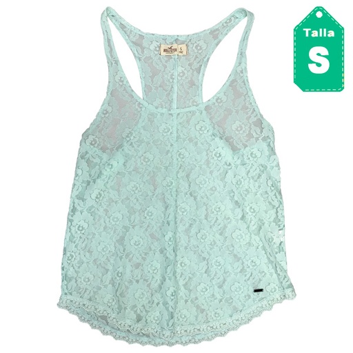 [4487] Blusa Hollister Aquamarine- S