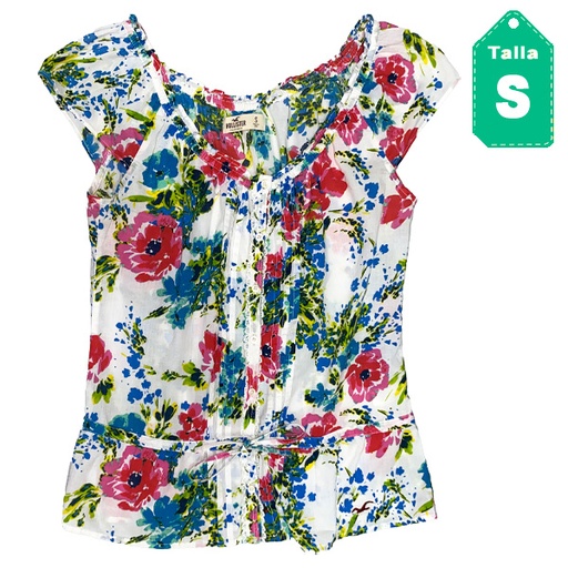 [4484] Blusa Hollister Floral- S