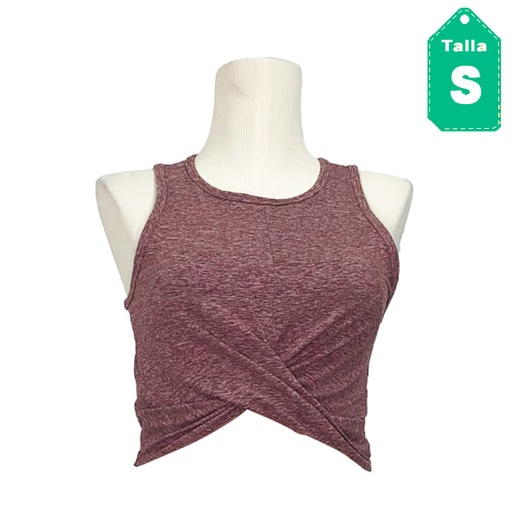 [4497] Top Deportivo Yoga liciuous Vino- S