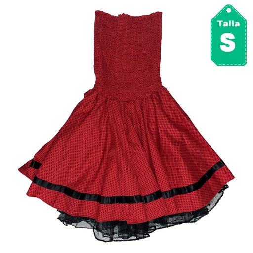 [4536] Vestido Fe Fashion Lunares- S