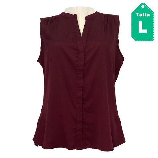 [4604] Camisa Banana Republic Vino- L