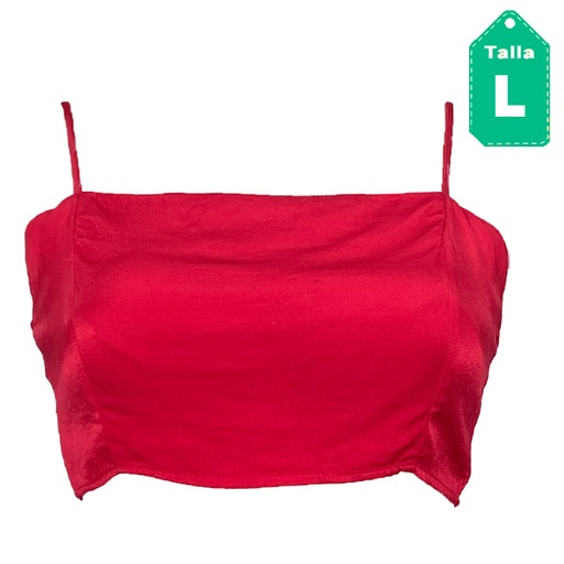 [4609] Crop Top Forever21 Rojo- L