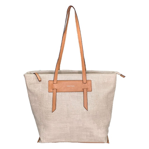 [4633] Cartera Nautica Nude y Beige