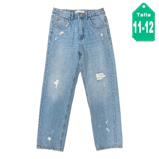 [4638] Jeans Zara Azul Prelavado- 11/12