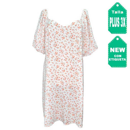 [4648] Vestido Forever21 Floral- Plus Size
